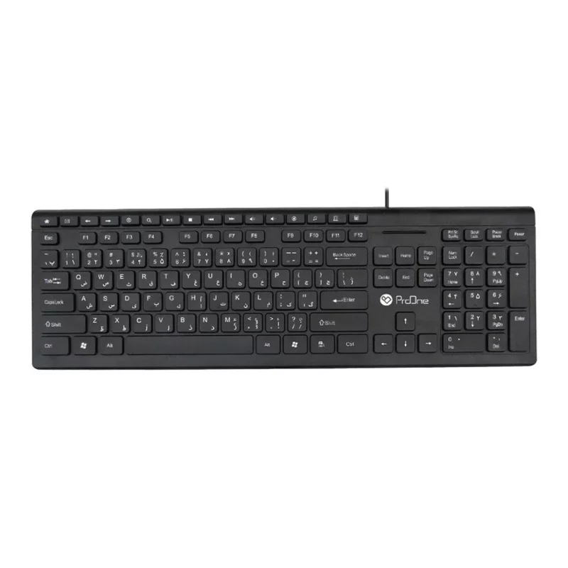 کیبورد باسیم ProOne مدل PKC50 - مشکی - تصویر 2