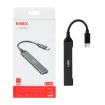 هاب 4 پورت Max Type-C مدل V31 - مشکی - MMX