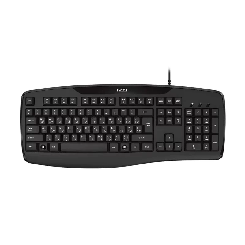 کیبورد باسیم TSCO مدل TK 8043 - مشکی - تصویر 2