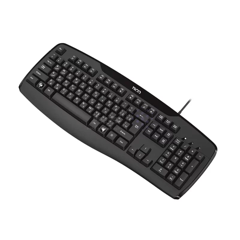 کیبورد باسیم TSCO مدل TK 8043 - مشکی - تصویر 3