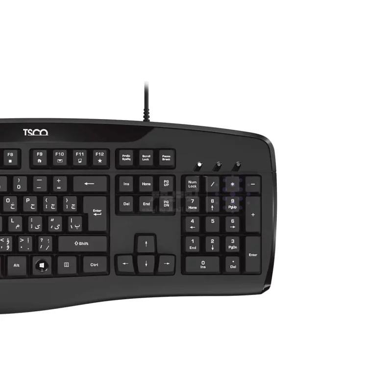 کیبورد باسیم TSCO مدل TK 8043 - مشکی - تصویر 5