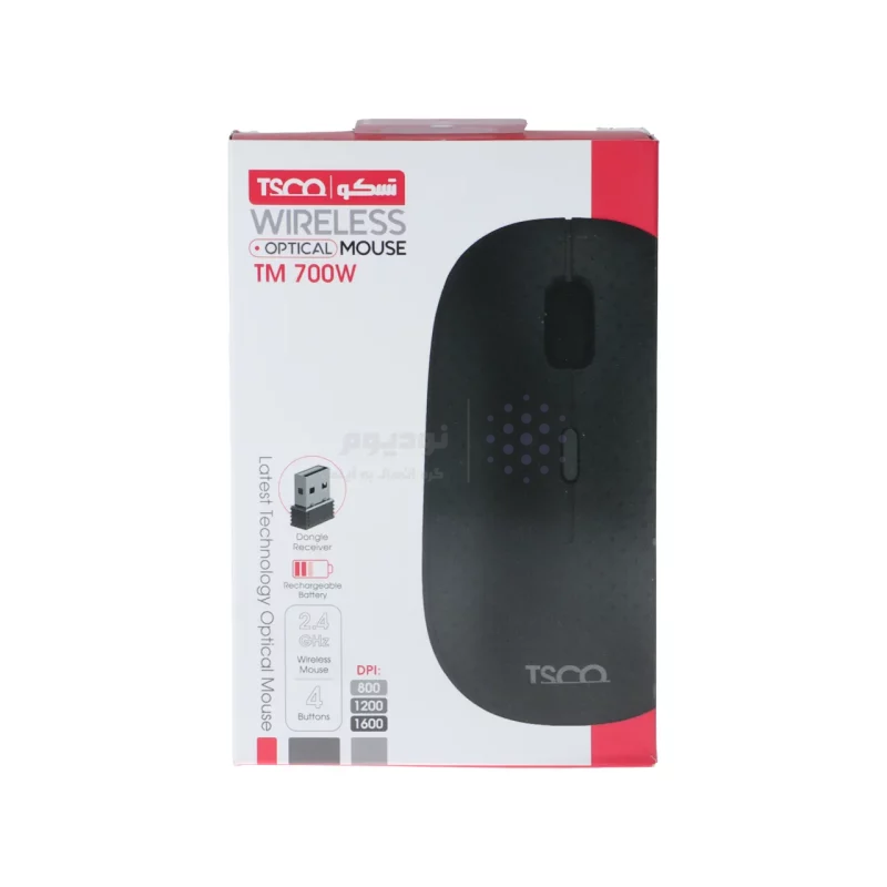 ماوس بی سیم TSCO مدل TM 700W - سفید - تصویر 6