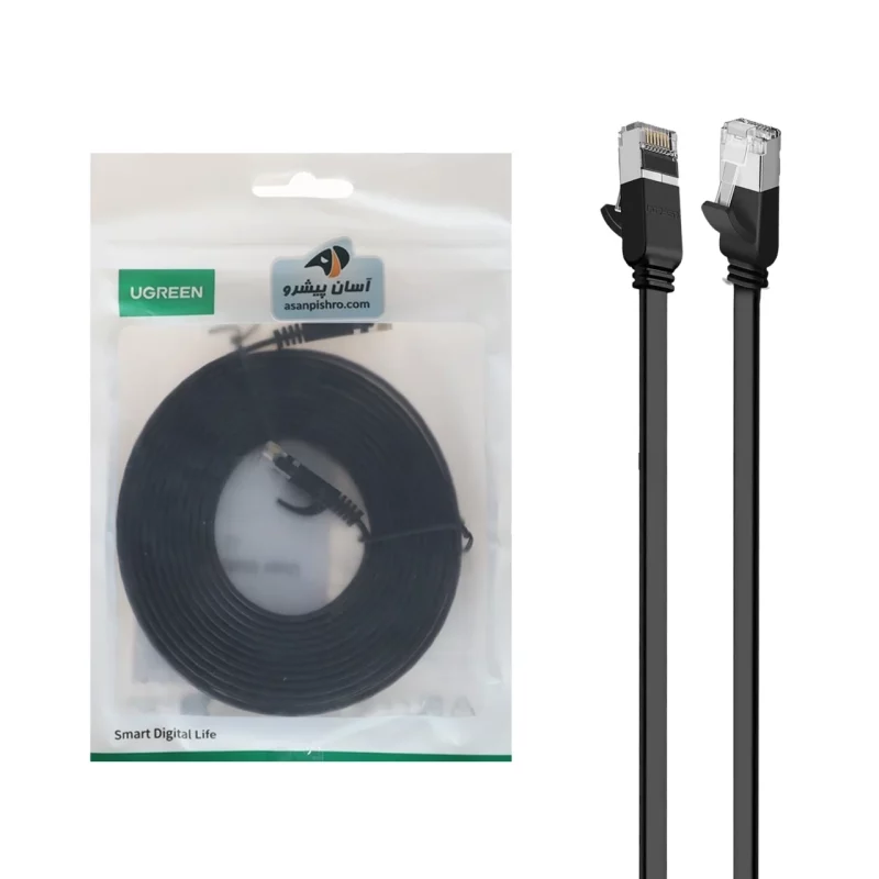 کابل شبکه سه متری UGREEN CAT6 مدل NW102 - مشکی (گارانتی 18 ماهه آسان پیشرو)(50175) - تصویر 2
