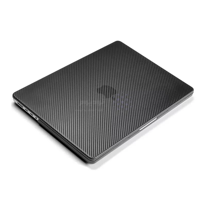 کاور "14 Green Lion MacBook Pro 2021 مدل Carbon Fiber Grain - مشکی - MN - تصویر 3