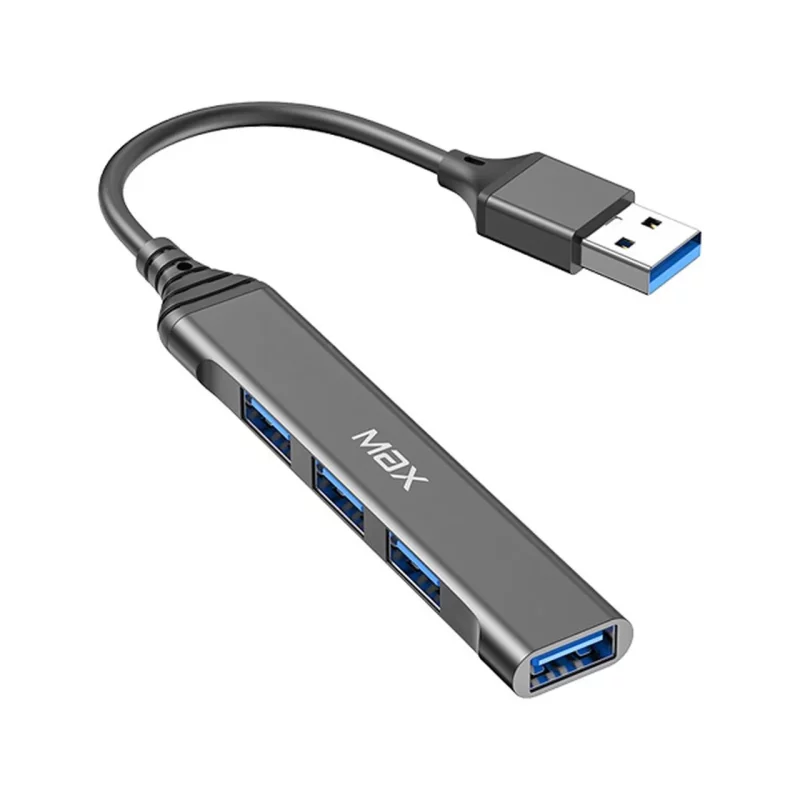 هاب 4 پورت Max USB 3.0 مدل V30 - مشکی - تصویر 2