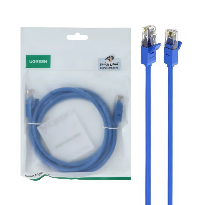 کابل شبکه 2 متری UGREEN CAT6 مدل NW101-11202 - آبی - تصویر 2