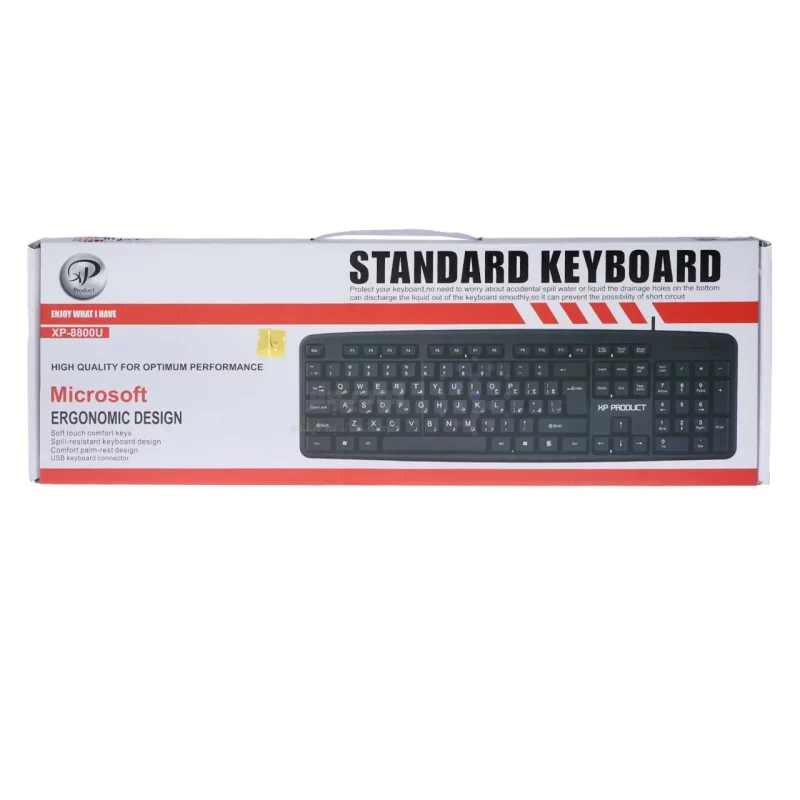 کیبورد باسیم XP Product مدل XP-8800U - مشکی - تصویر 6