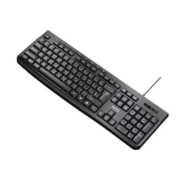 کیبورد باسیم TSCO مدل TK 8025 - مشکی - تصویر 4