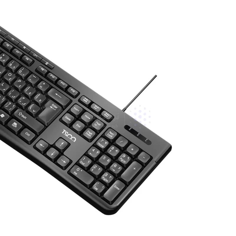 کیبورد باسیم TSCO مدل TK 8025 - مشکی - تصویر 5