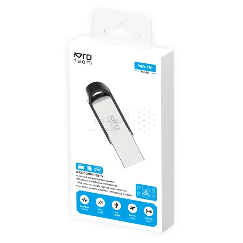 دانگل بلوتوث انتقال صدا ProTeam مدل Pro-170 - مشکی - تصویر 3