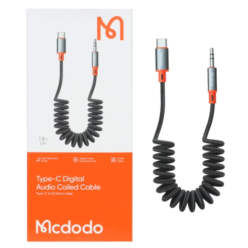 تبدیل Mcdodo Type-C TO AUX مدل CA-0900 - مشکی (گارانتی متین) - تصویر 2