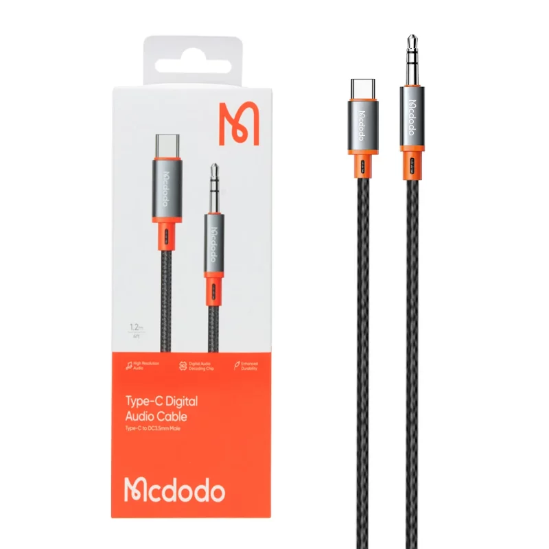 تبدیل Mcdodo Type-C TO AUX مدل CA-0820 - مشکی (گارانتی متین) - تصویر 2