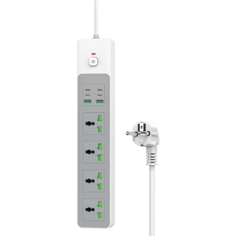 چندراهی برق 4 خانه TwinMax مدل MX-60 65W - سفید - تصویر 2