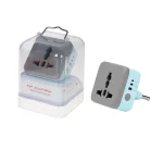 تبدیل برق 3 به 2 تایمردار AZR مدل M120 - آبی (گارانتی شش ماهه AZR)