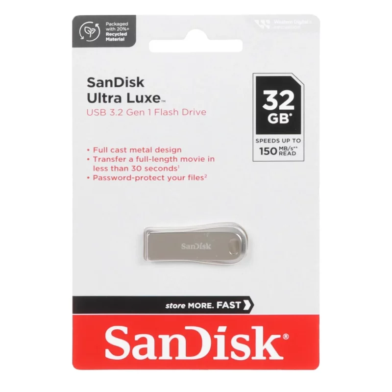 SanDisk Ultra Luxe USB3.2 Flash Memory - 32GB (گارانتی سورین) - تصویر 2