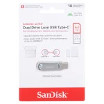 SanDisk Ultra Dual Drive Luxe USB Type-C USB3.2 Flash Memory - 64GB (گارانتی سورین)