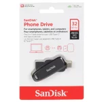 SanDisk Phone Drive USB Type-C USB3.2 Flash Memory-32GB - مشکی (گارانتی سورین)