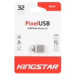 فلش مموری KingStar USB2.0 مدل Pixel KS231 ظرفیت 32GB - نقره ای (گارانتی متین)