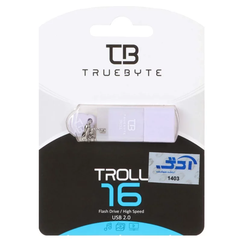 TRUEBYTE TROLL USB2.0 Flash Memory - 16GB یاسی (گارانتی مادام العمر شرکت آی تین) - تصویر 2