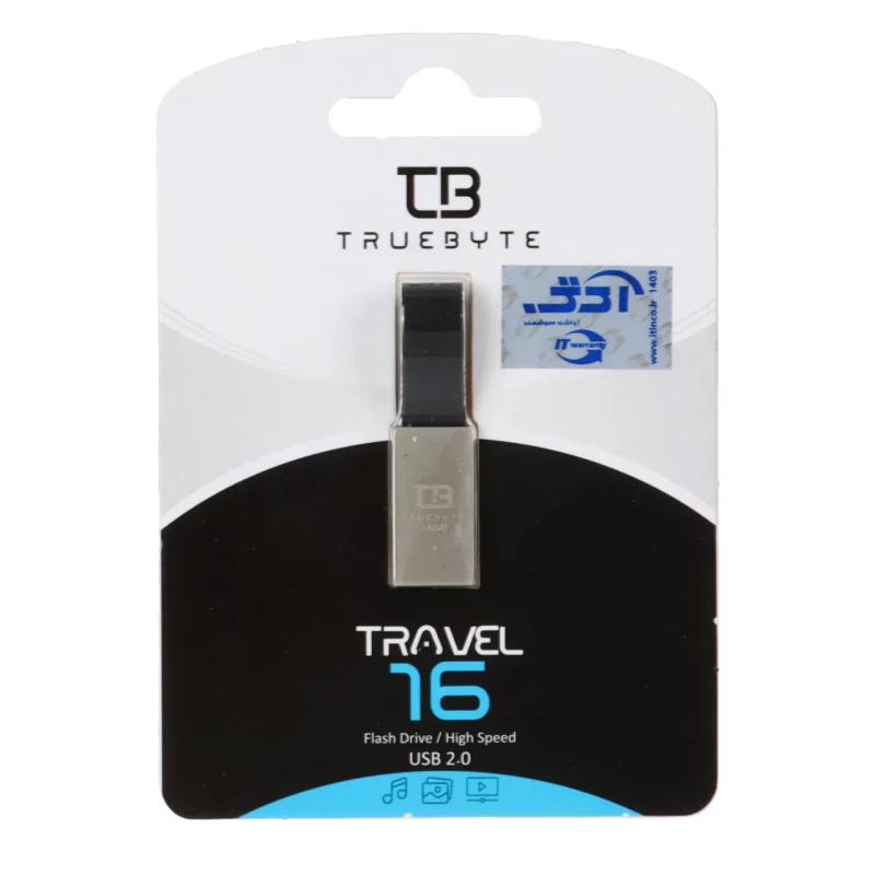 TRUEBYTE TRAVEL USB2.0 Flash Memory - 16GB نقره ای (گارانتی مادام العمر شرکت آی تین) - تصویر 2