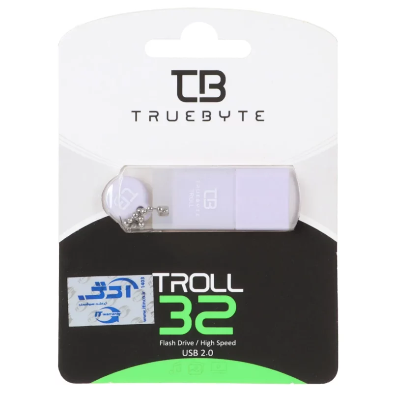 TRUEBYTE TROLL USB2.0 Flash Memory - 32GB یاسی (گارانتی مادام العمر شرکت آی تین) - تصویر 2