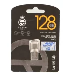 Queen Alpha Dual Drive USB3.2 Type-C Flash Memory (70MB/S) -128GB نقره ای (گارانتی مادام العمر شرکت آی تین)