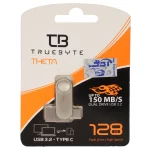 TRUEBYTE THETA USB Type-C USB3.2 Flash Memory (150MB/S)- 128GB (گارانتی مادام العمر شرکت آی تین) نقره ای