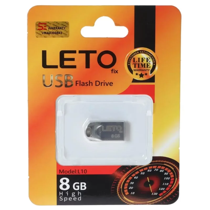 فلش مموری Leto Fix مدل L10 USB2.0 ظرفیت 8GB - نقره ای - تصویر 2