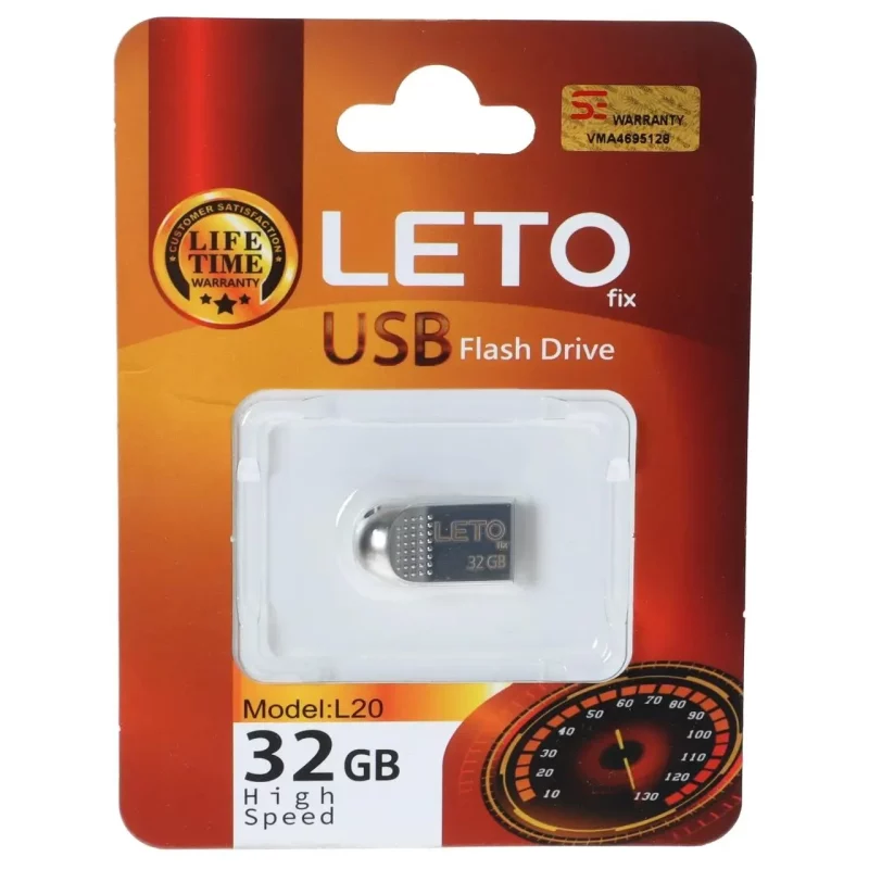 فلش مموری Leto Fix مدل L20 USB2.0 ظرفیت 32GB - نقره ای - تصویر 2