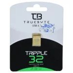 فلش مموری TRUEBYTE USB3.2 مدل TRIPPLE ظرفیت 32GB - طلایی (گارانتی مادام العمر شرکت آی تین)