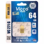 (گارانتی مادام‌العمر رایانه نوین سگال) طلایی Vicco man VC271 G USB2.0 Flash Memory - 64GB