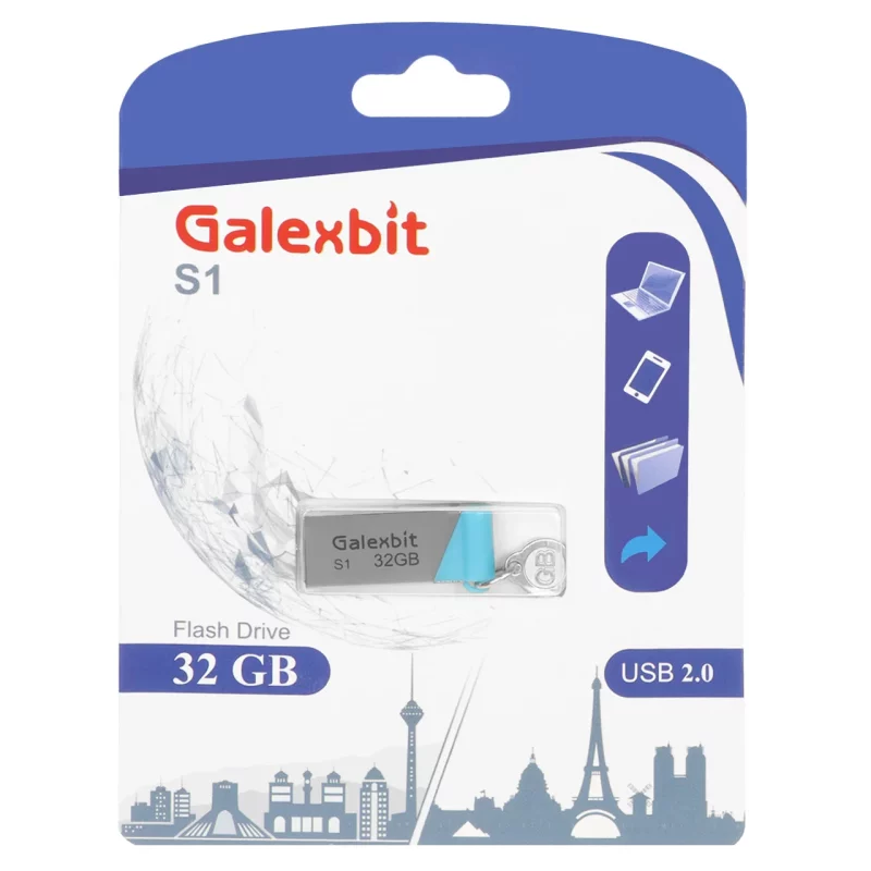 Galexbit S1 USB2.0 Flash Memory - 32GB (گارانتی مادام تلاش) نقره ای - تصویر 2