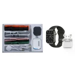 پک ساعت هوشمند و ایرفون بی سیم KEQIWEAR مدل KW93 MAX - مشکی