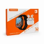 پک ساعت هوشمند و ایرفون بی سیم KEQIWEAR مدل KW95 Ultra 3 - مشکی - تصویر 5