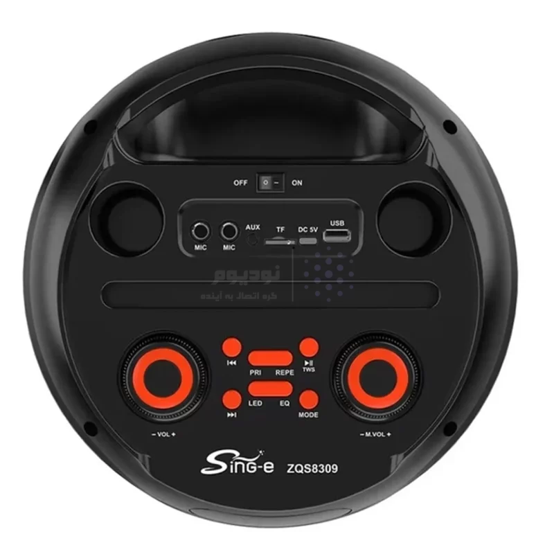 اسپیکر 60W بی سیم Sing-e مدل ZQS8309 - مشکی - تصویر 3