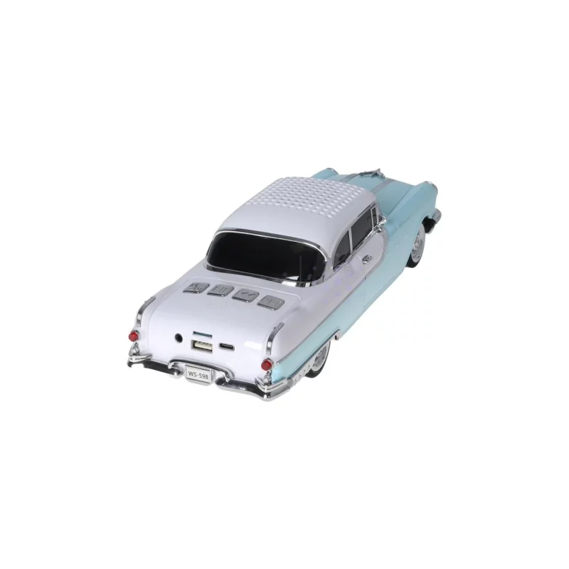اسپیکر بی سیم طرح ماشین کلاسیک WSTER مدل WS-598 - آبی - MMX - تصویر 4