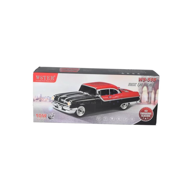 اسپیکر بی سیم طرح ماشین کلاسیک WSTER مدل WS-598 - آبی - MMX - تصویر 8