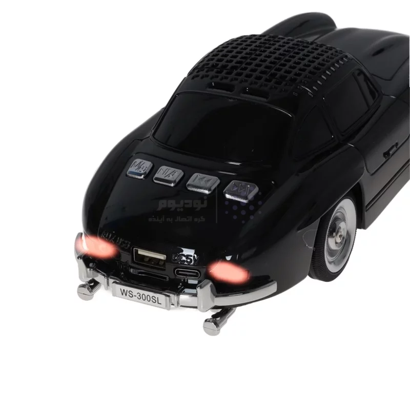 اسپیکر بی سیم طرح ماشین کلاسیک WSTER مدل WS-300SL - مشکی - MMX - تصویر 6