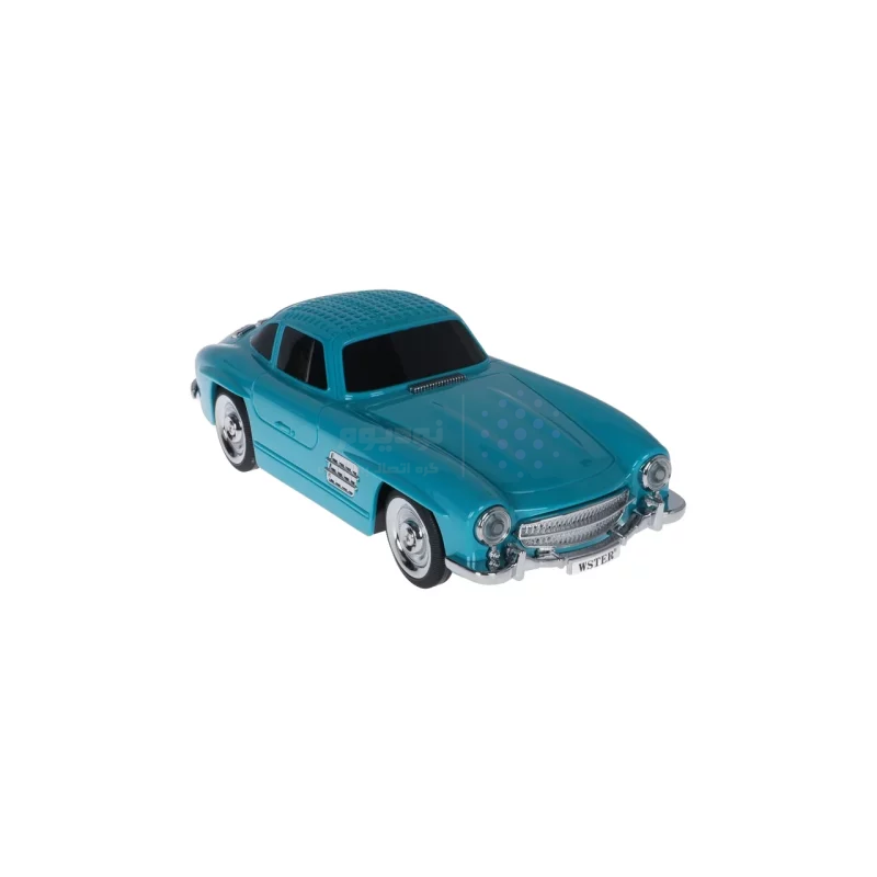 اسپیکر بی سیم طرح ماشین کلاسیک WSTER مدل WS-300SL - آبی - MMX - تصویر 3