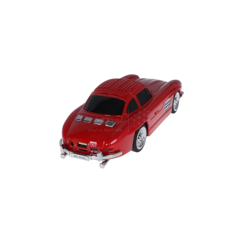 اسپیکر بی سیم طرح ماشین کلاسیک WSTER مدل WS-300SL - قرمز - MMX - تصویر 4