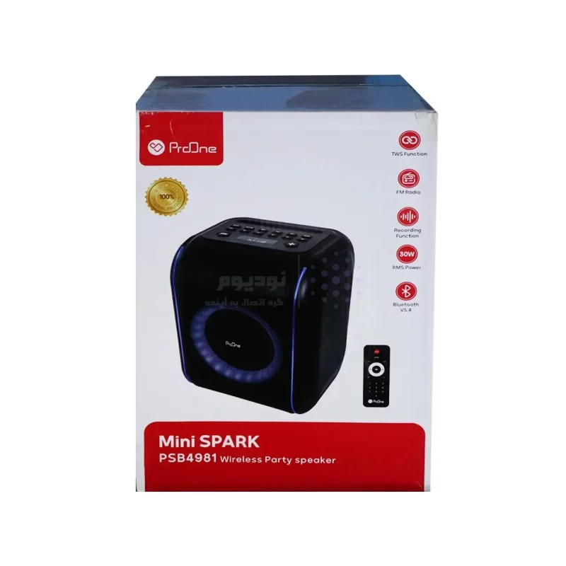 اسپیکر بی سیم ProOne مدل Mini Spark PSB4981 - مشکی - تصویر 5