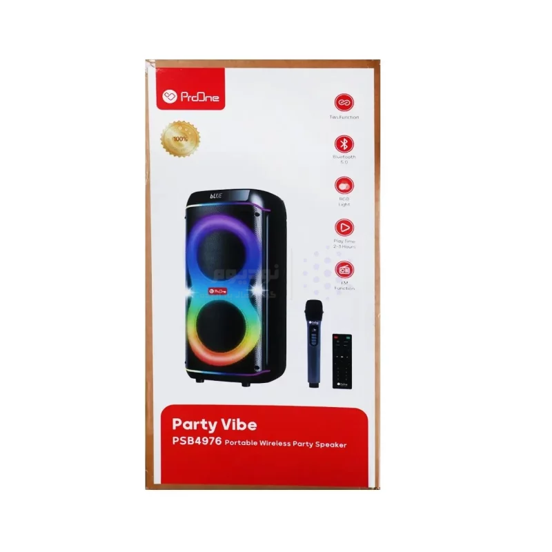 اسپیکر بی سیم ProOne مدل Party Vibe PSB4976 - مشکی - تصویر 9