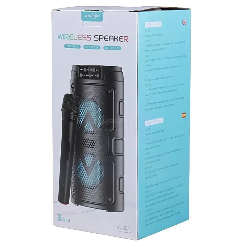 اسپیکر بی سیم GreatNice مدل GTS-1926 - مشکی - تصویر 4