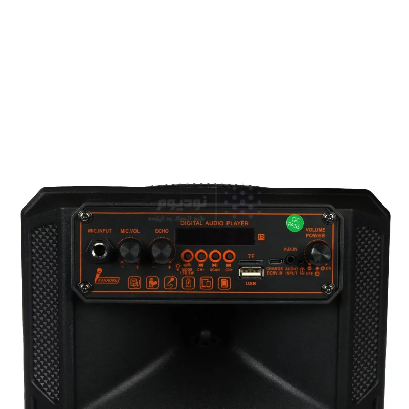 اسپیکر چمدانی 8 اینچی Galexbit مدل GS19 - مشکی - تصویر 6