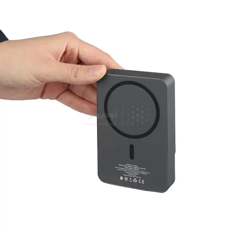 پاوربانک وایرلس PD و فست شارژ Earldom 10000mAh مدل PD24 20W - مشکی (دارای نمایشگر LED) - تصویر 7