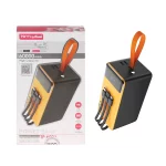 پاوربانک فست شارژ TSCO 60000mAh مدل TP 6001 22.5W - زرد مشکی (گارانتی 12 ماهه TSCO)