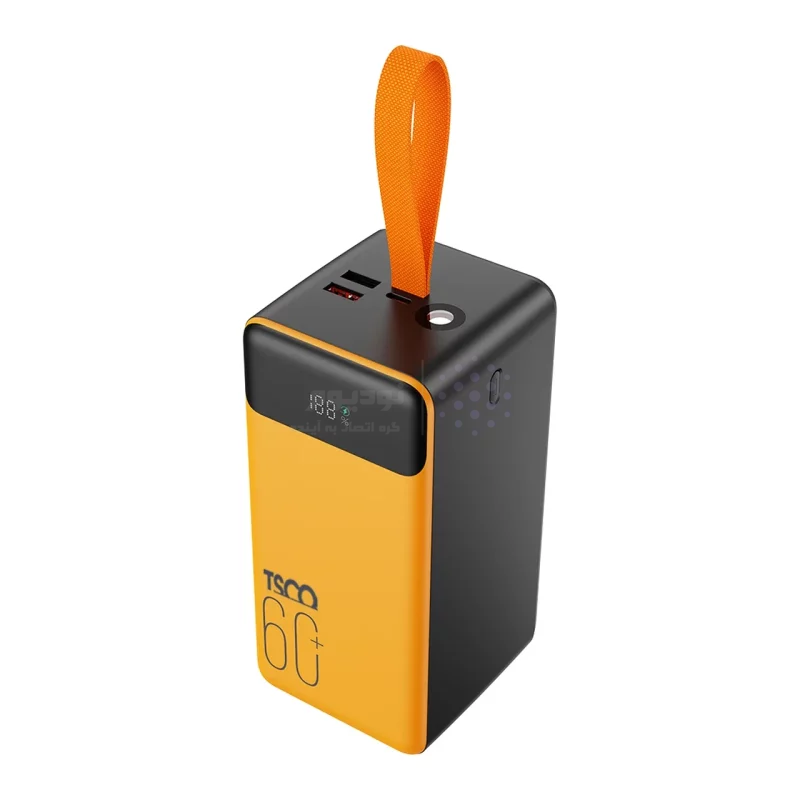 پاوربانک فست شارژ TSCO 60000mAh مدل TP 6001 22.5W - زرد مشکی (گارانتی 12 ماهه TSCO) - تصویر 4