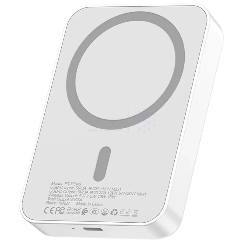 پاوربانک PD و فست شارژ Earldom 10000mAh مدل ET-PD48 20W - سفید - تصویر 4