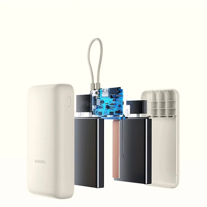 پاوربانک ( فست شارژ) Xiaomi 33W 20000mAh مدل PB2030MI - کرم - (گارانتی 18 ماهه صدرتل) (اصلی) - تصویر 3