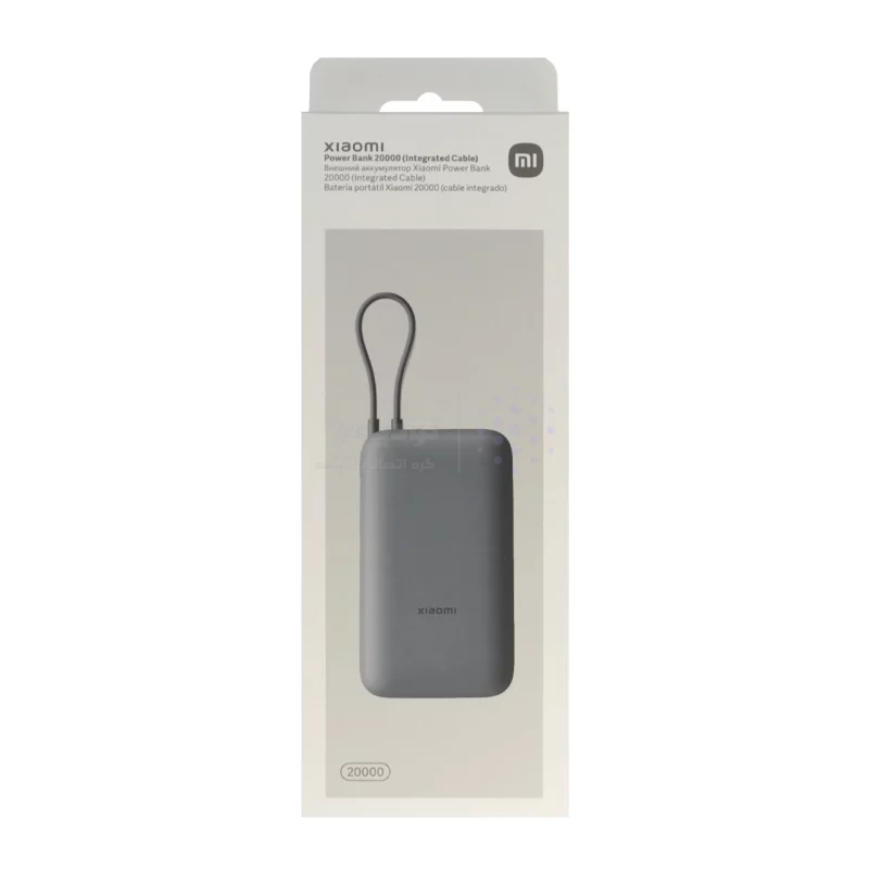 پاوربانک فست شارژ Xiaomi 22.5W 20000mAh مدل PB2020MI - خاکستری تیره (گارانتی 18 ماهه شرکتی) NZ - تصویر 8